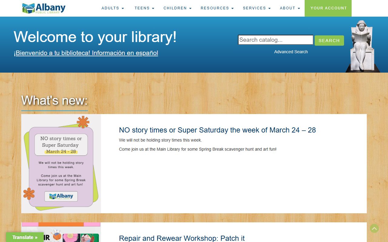 Albany Public Library resources for death index research