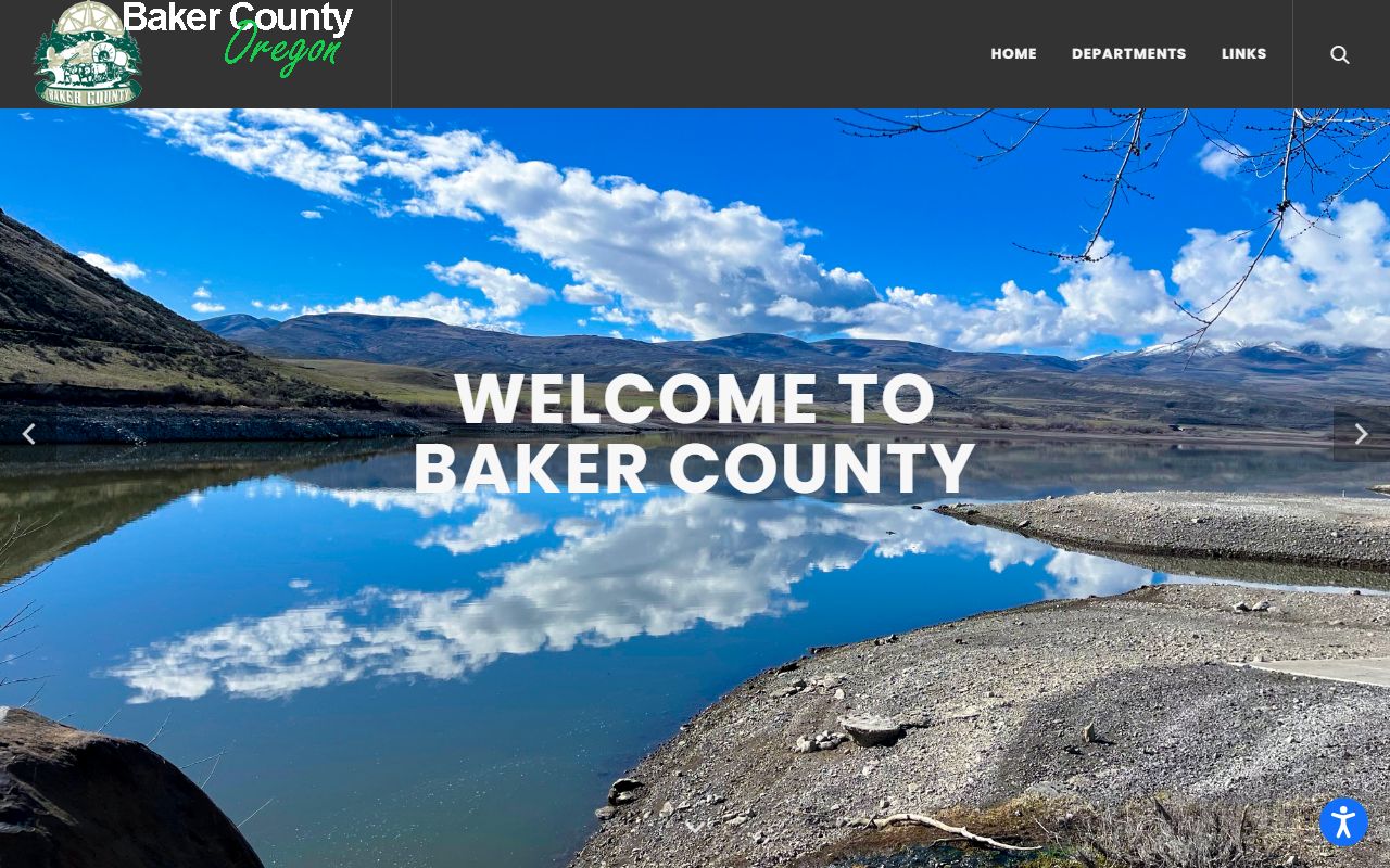 Baker County official website with death index record information