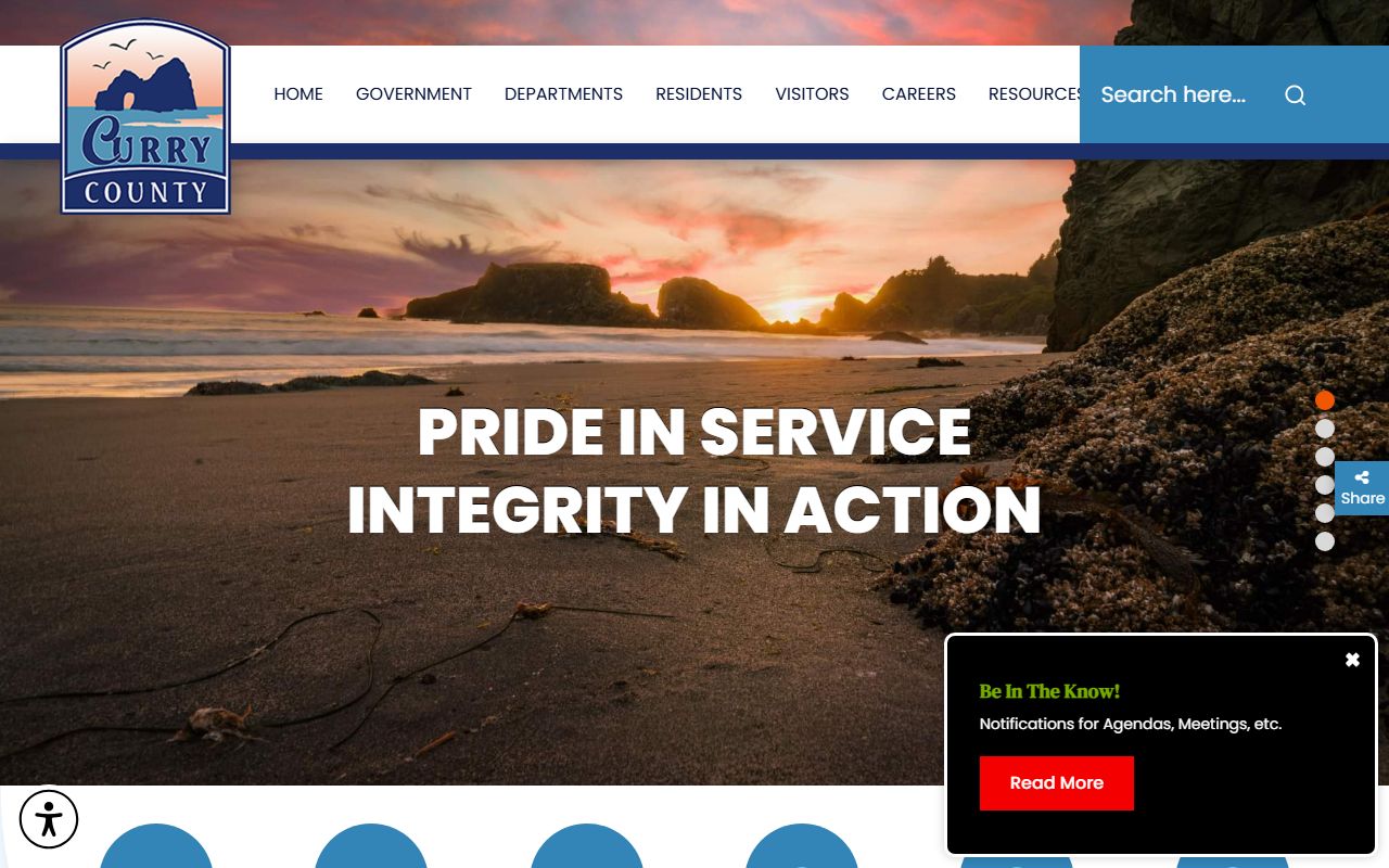 Curry County Clerk official website for death index records