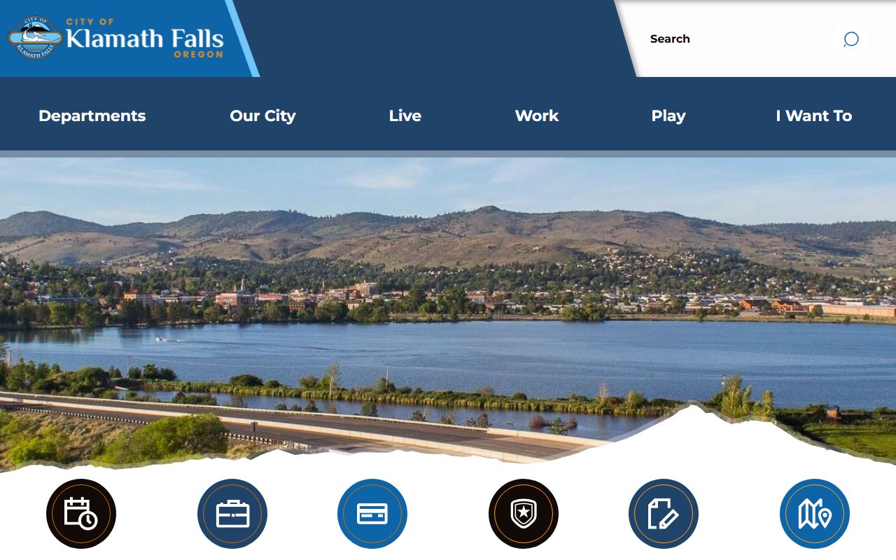 Klamath Falls city records page for Klamath County death index research