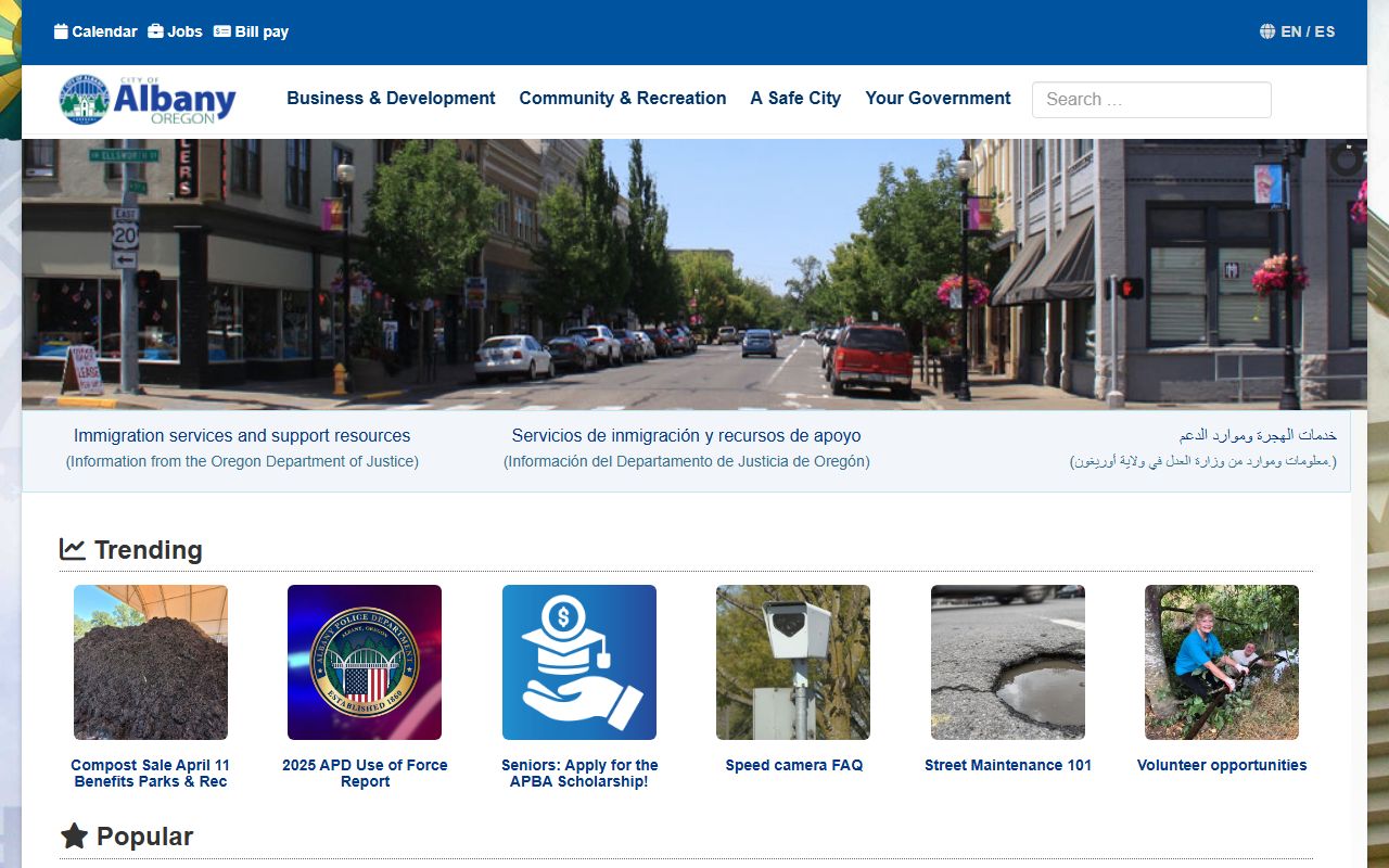 Albany city records at the Linn County Clerk for death index research