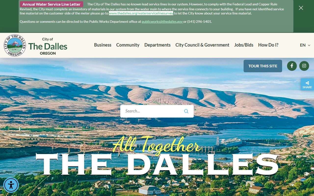 The Dalles city records page for Wasco County death index research